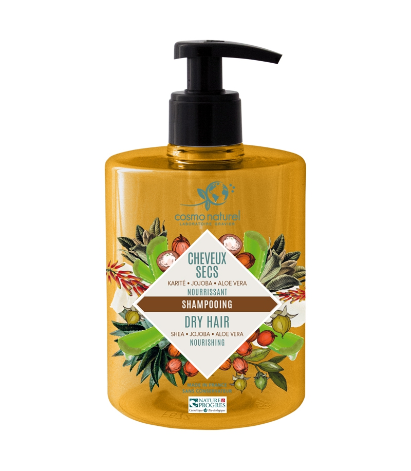 Shampooing Cheveux Secs Bio Beurre De Karit Jojoba Aloe Vera