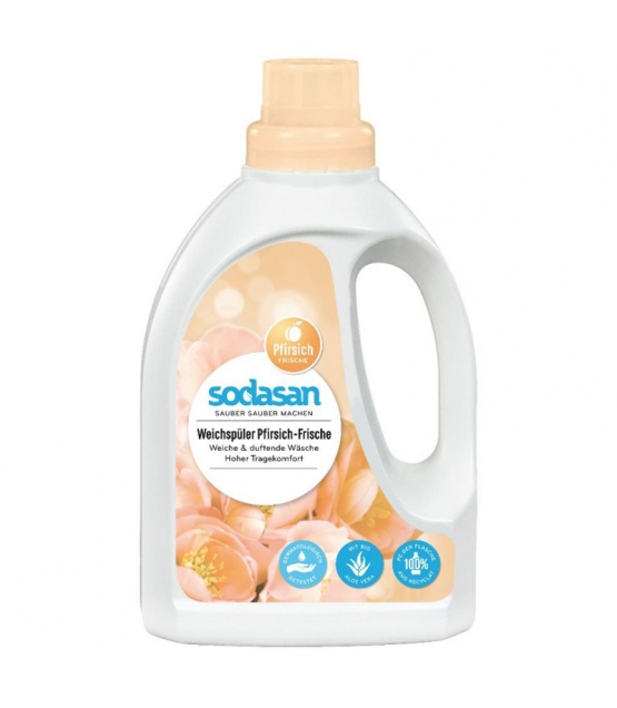 Assouplissant Ecologique Fraicheur Peche 21 Lavages 750ml Sodasan