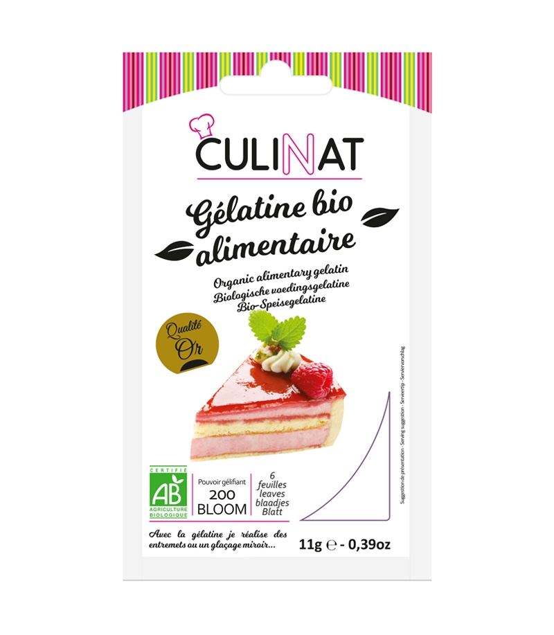 Gelatine Alimentaire Bio 11g Culinat