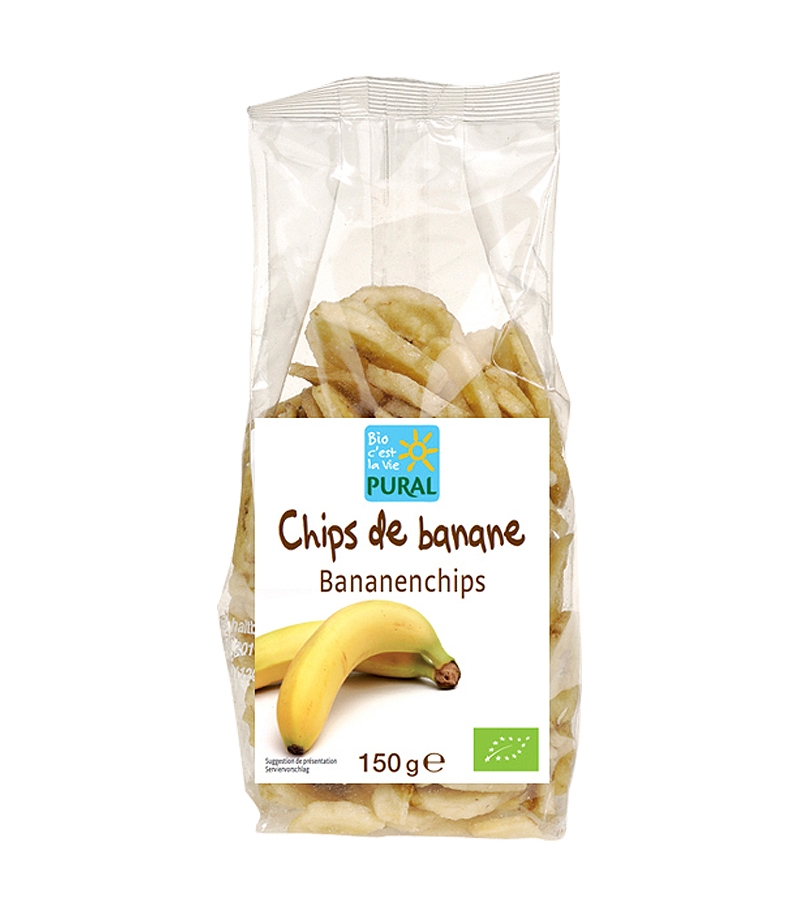 Banane chips séchées bio