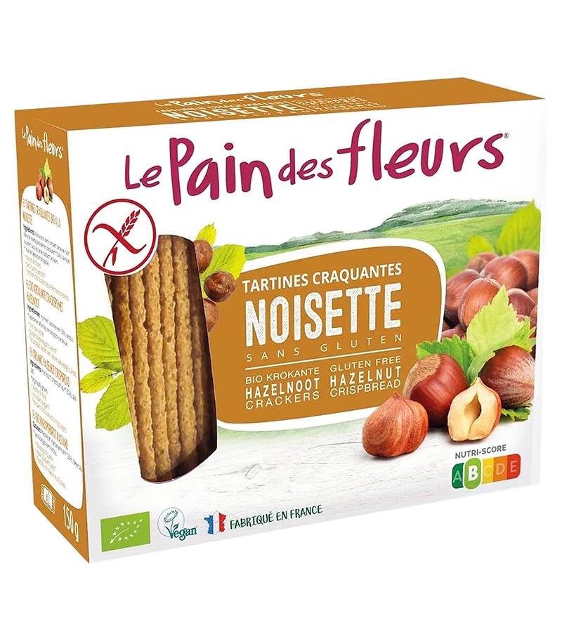 Tartines craquantes à la noisette BIO Le pain des fleurs 150g