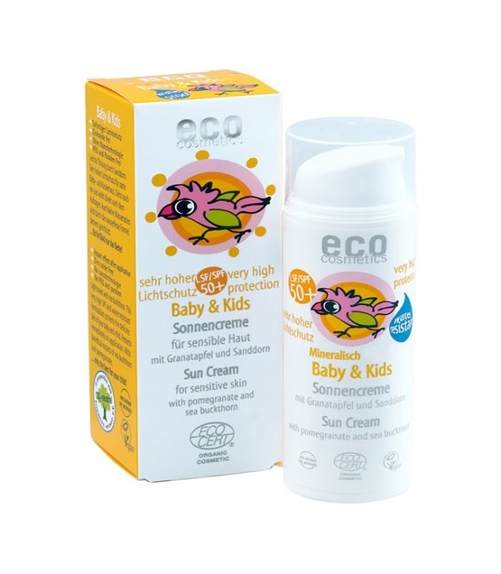 Creme Solaire Bebe Enfant Bio Ip 50 Argousier 50ml Eco Cosmetics