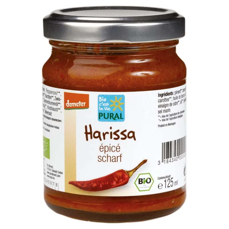 Harissa épicé BIO - 125ml - Pural