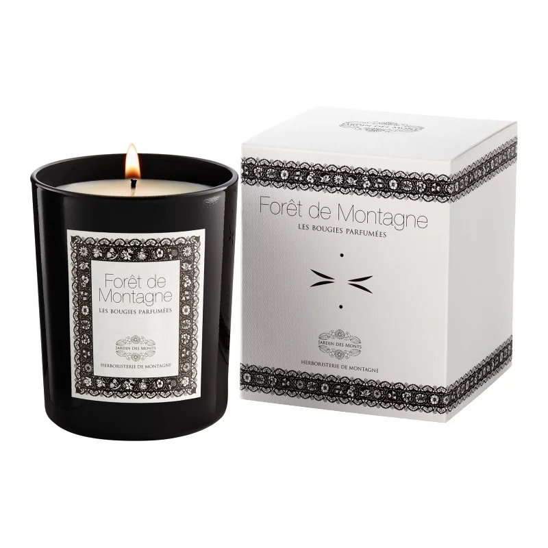 Bougie naturelle parfumée Forêt de Montagne - 190g - Jardin des Monts