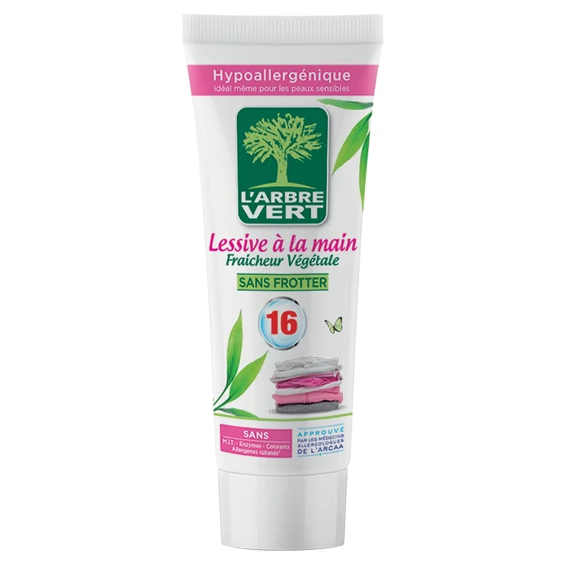 Lessive à la main écologique fraîcheur végétale - 250ml - L'Arbre Vert