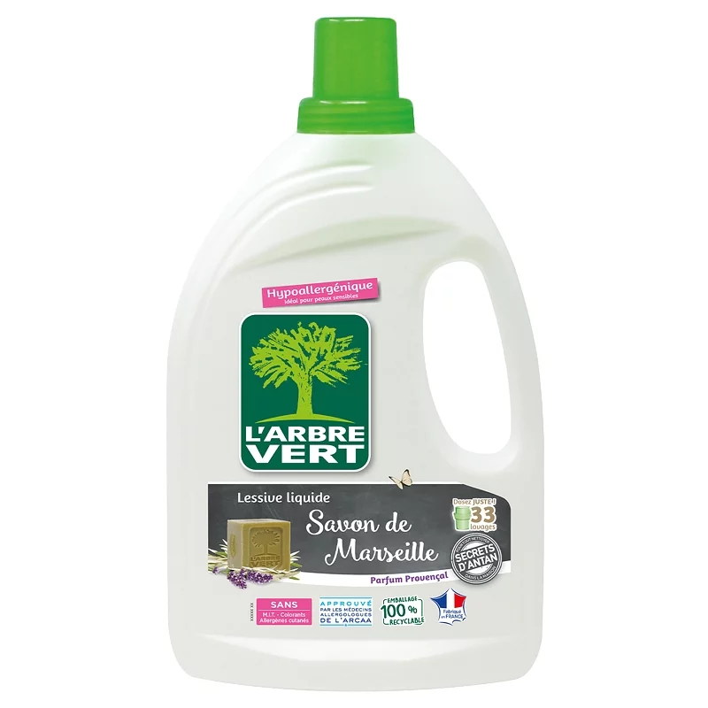 L'ARBRE VERT Lessive liquide au savon végétal format XXL 108