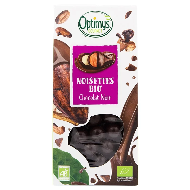 Délice noisette & chocolat noir BIO Optimys 150g