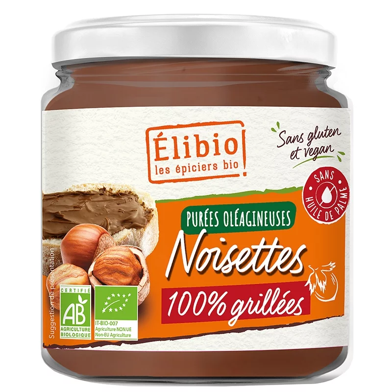 Purée de noisettes BIO - 250g - Élibio