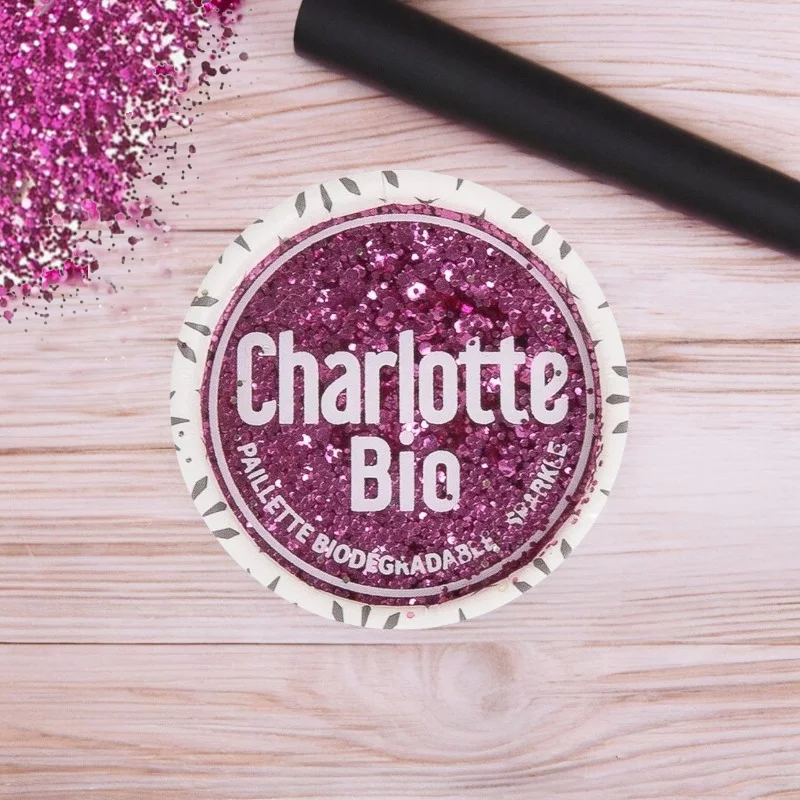 Paillettes fuschia - 4g - Charlotte Bio