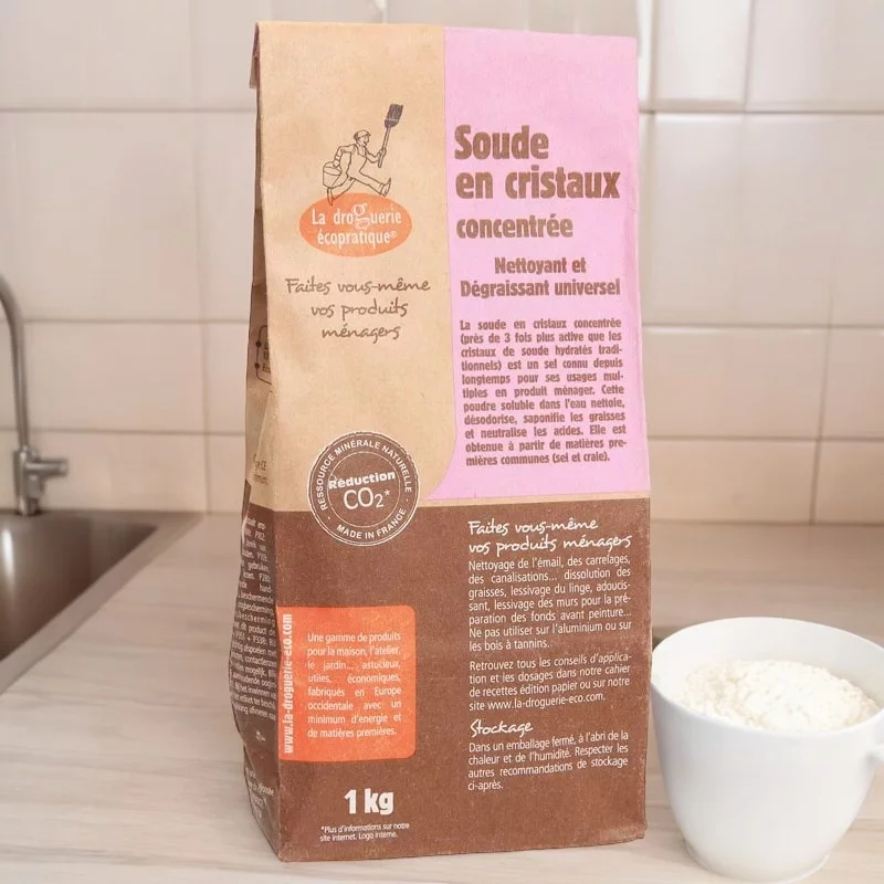 Soude en cristaux - 1kg - La droguerie écopratique