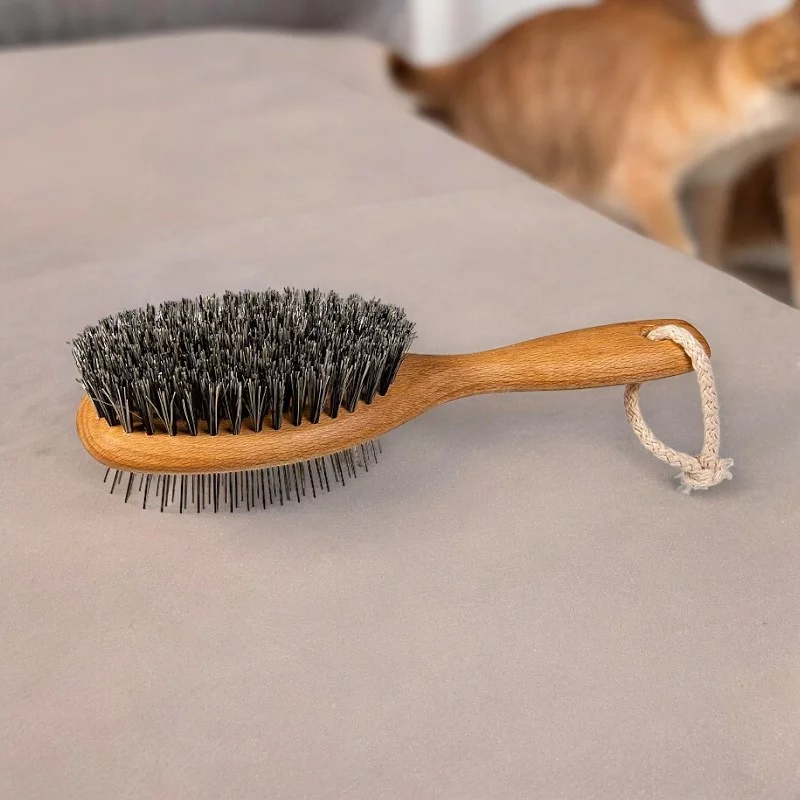 Brosse 2 en 1 pour chien et chat - La droguerie écologique