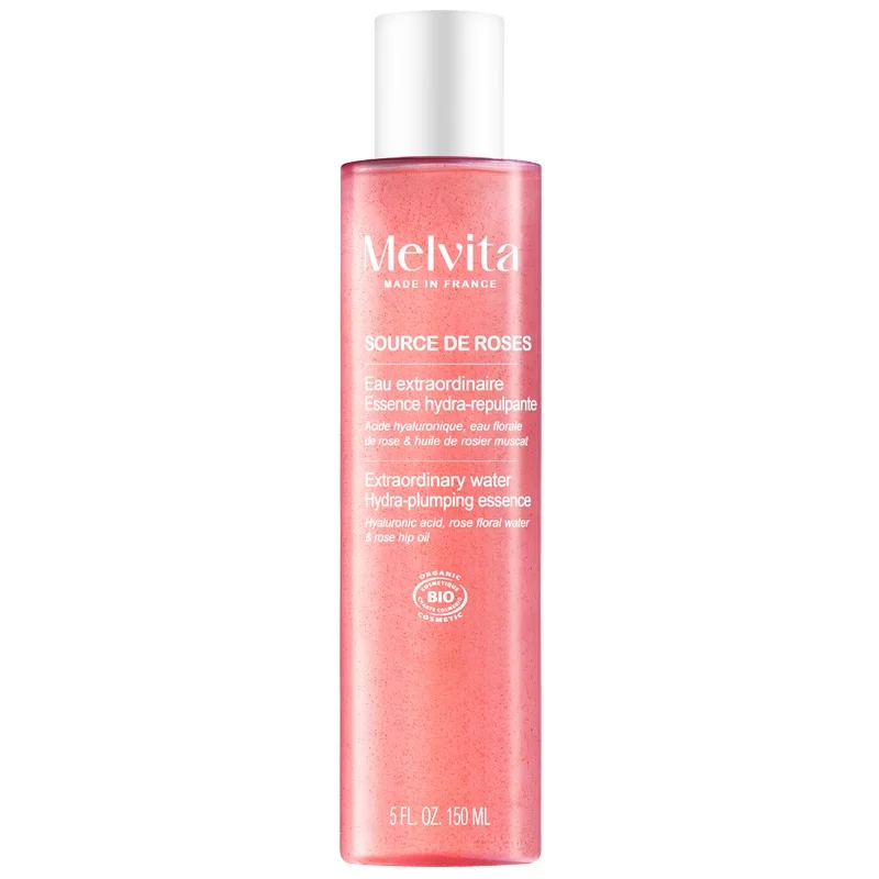 Essence hydra-repulpante BIO acide hyaluronique & rose - 150ml - Melvita