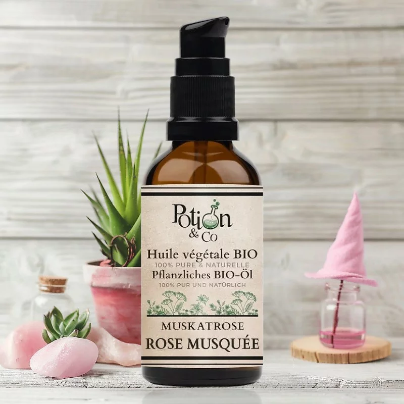 Huile végétale de rose musquée BIO - 50ml - Potion & Co