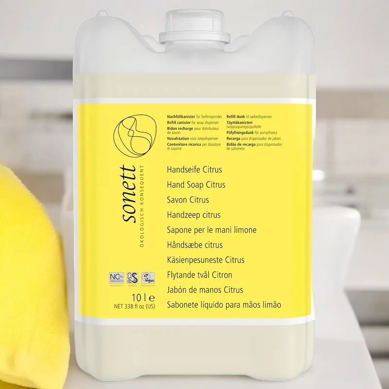 Savon liquide mains, visage & corps écologique citrus - 10l - Sonett﻿