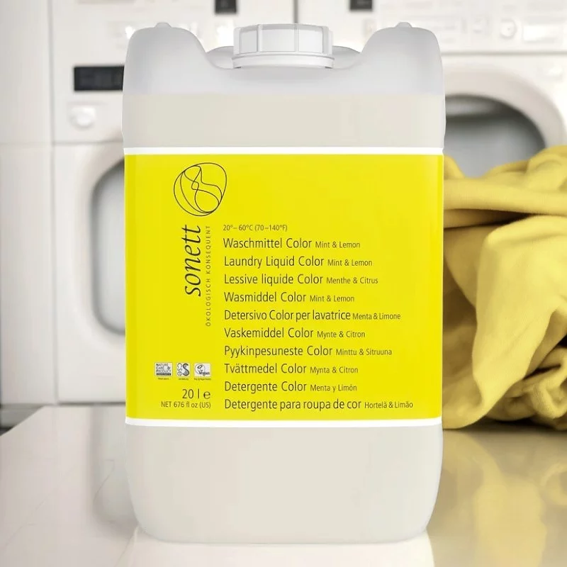 Lessive liquide couleur écologique menthe & lemongrass - 20l - Sonett﻿