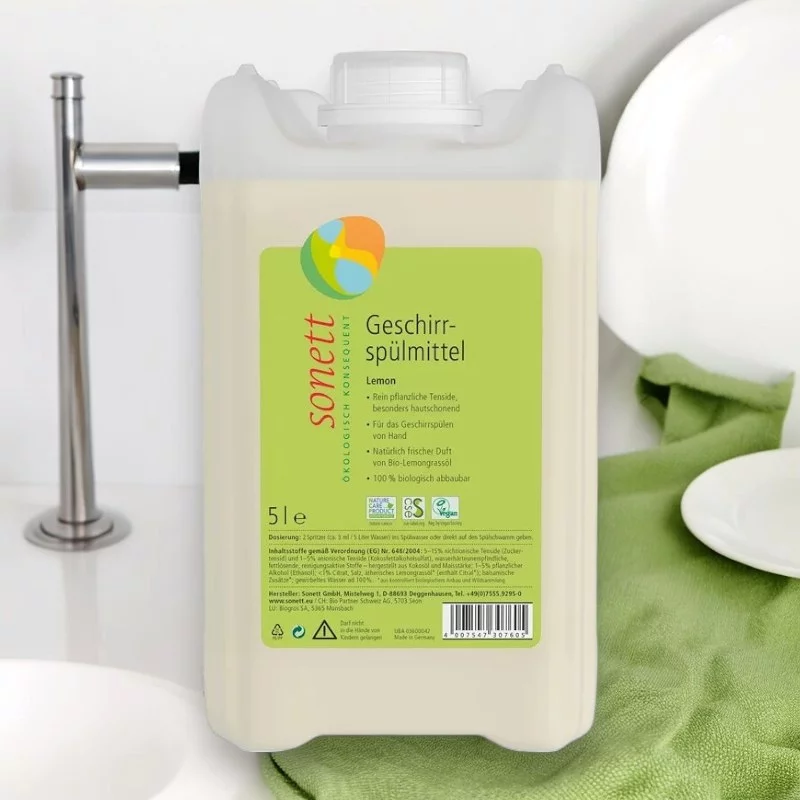 Ökologisches Geschirrspülmittel Lemongrass - 5l - Sonett﻿