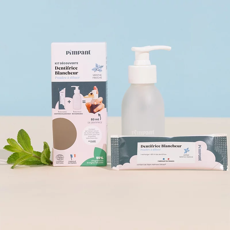 Kit découverte dentifrice blancheur menthe - Pimpant