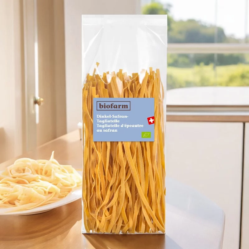 Tagliatelle d'épeautre au safran BIO - 350g - Biofarm