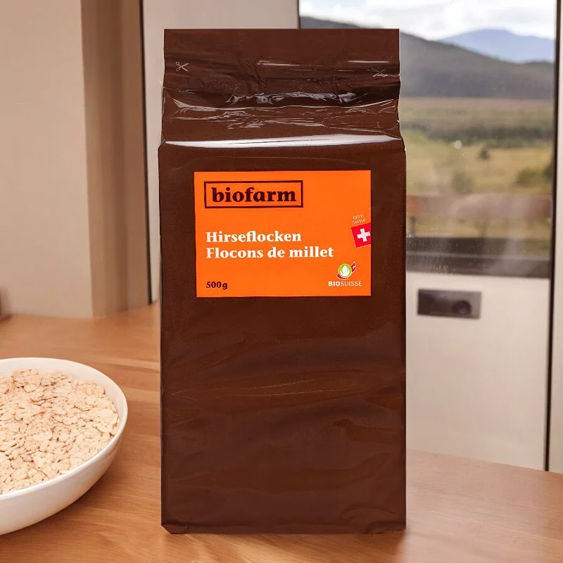 BIO-Hirseflocken Schweiz - 500g - Biofarm