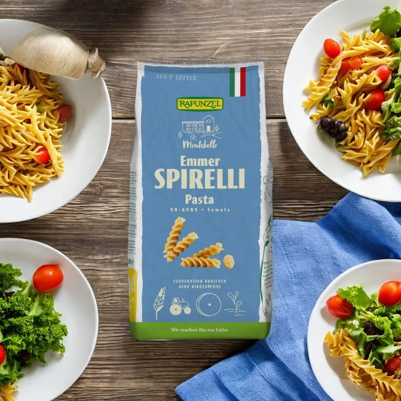 Spirelli au blé amidonnier semola BIO - 500g - Rapunzel