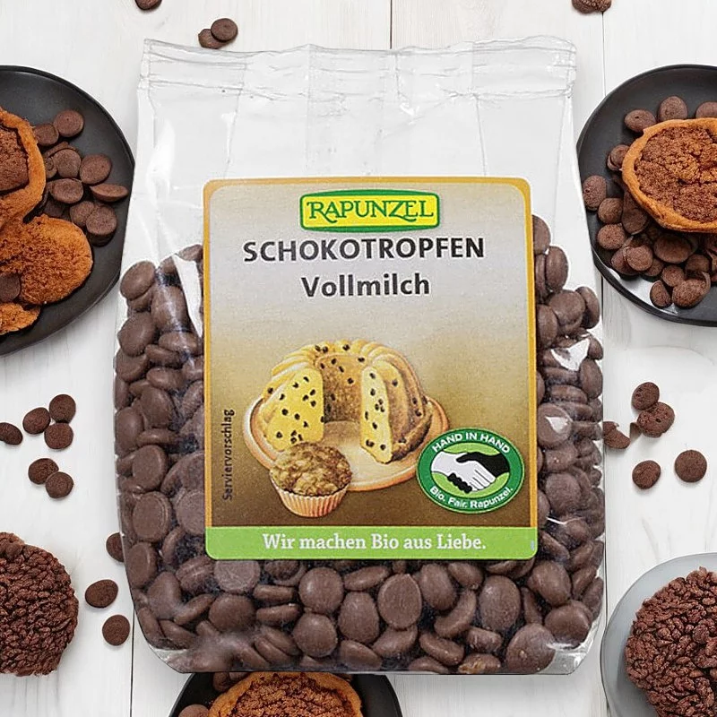 BIO-Schokotropfen Vollmilch - 100g - Rapunzel