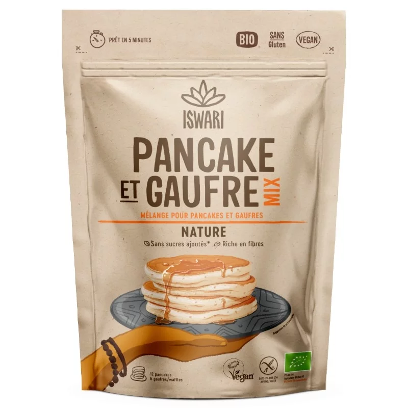 Mélange pour pancakes & gaufres BIO - 300g - Iswari