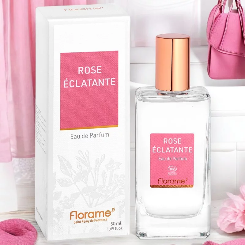 Eau de parfum BIO Rose Eclatante - 50ml - Florame