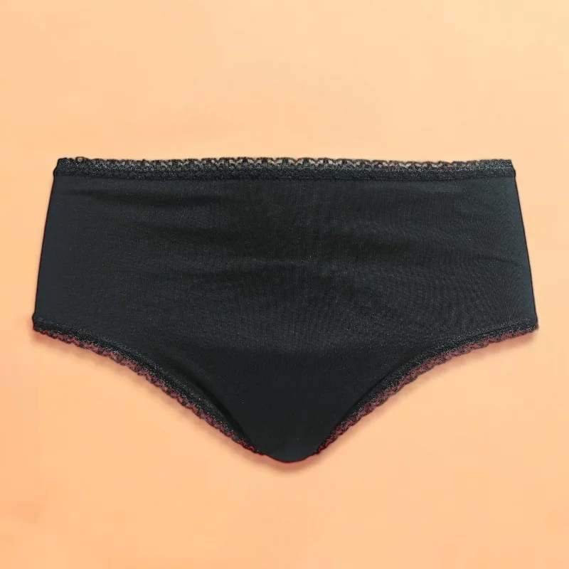 Shorty menstruel noir Taille 36 flux léger - Anaé