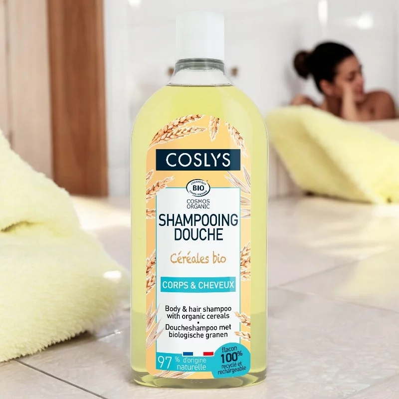 Shampooing douche BIO céréales - 750ml - Coslys