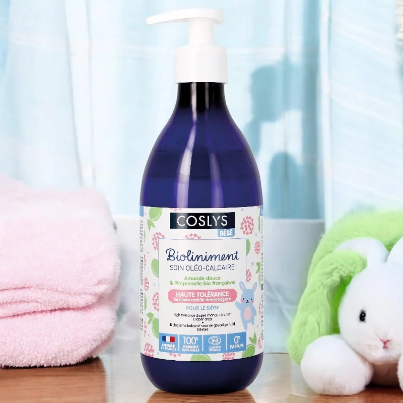 Bioliniment oléo-calcaire bébé BIO pimprenelle - 500ml - Coslys