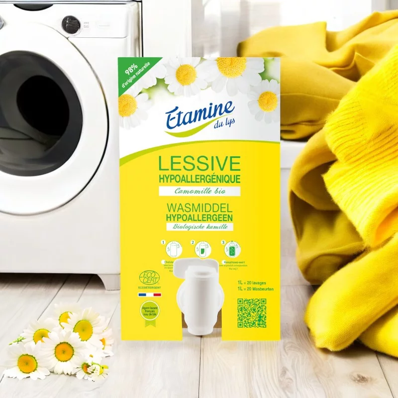 Liquide vaisselle dégraissant écologique citron & menthe 10kg Etamine du Lys