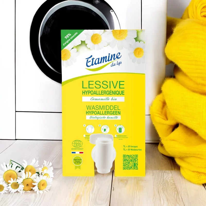 Lessive liquide hypoallergénique écologique camomille - 10kg Etamine du Lys