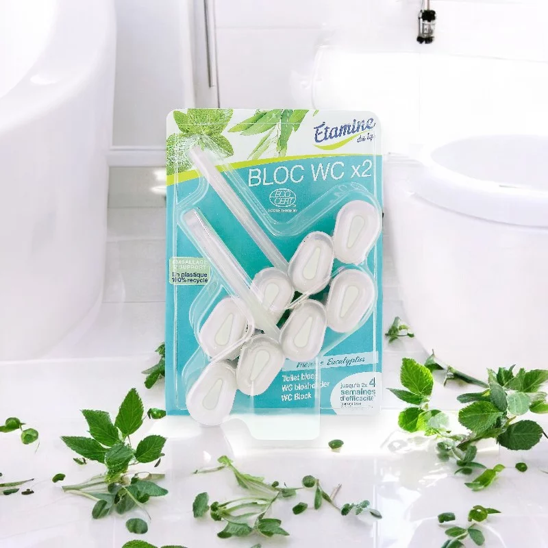 Bloc wc écologique menthe & eucalyptus - 2 pièces - Etamine du Lys