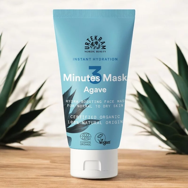 Masque visage hydratant 3 minutes BIO agave - 75ml - Urtekram