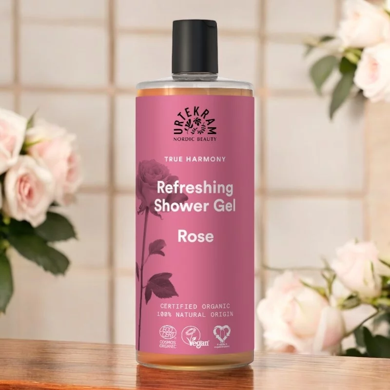 BIO-Duschgel für reine Verwöhnung Rose - 500ml - Urtekram