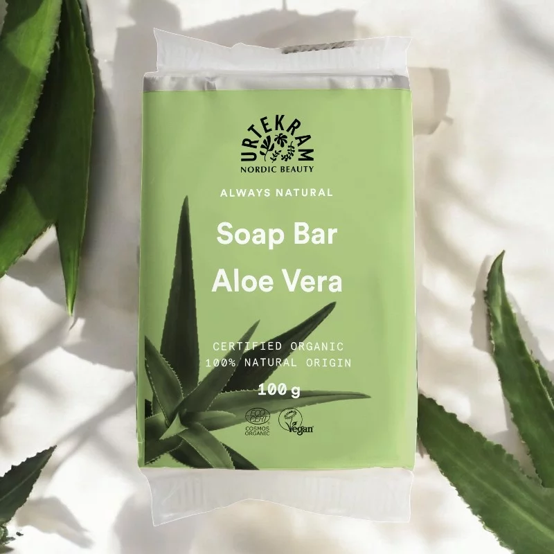 Savon régénérant BIO aloe vera - 100g - Urtekram