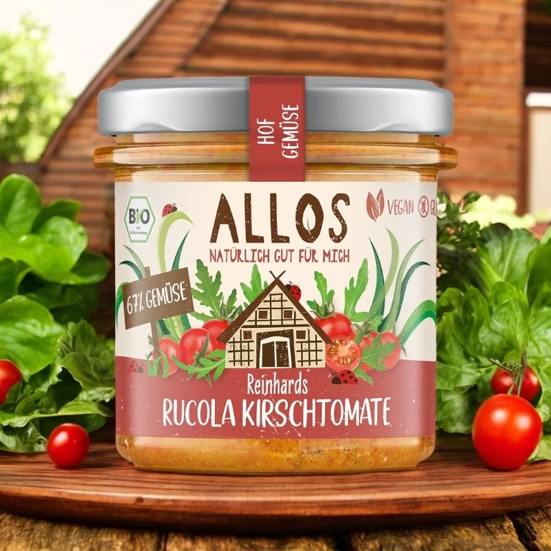 Tartinade roquette & tomates BIO - 135g - Allos