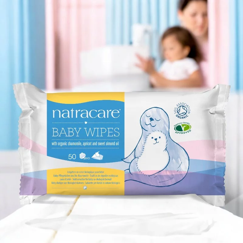 Lingettes pour bébé BIO - 50 pièces - Natracare﻿