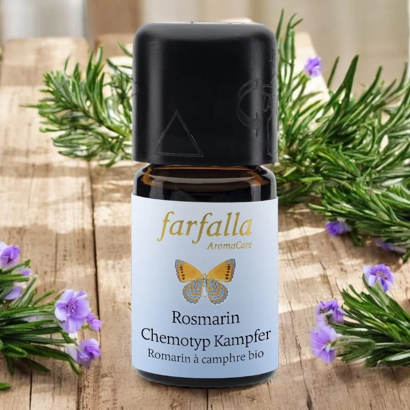 Huile essentielle Romarin à camphre BIO - 5ml - Farfalla