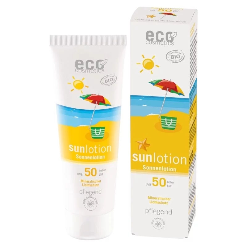 Sonnenlotion Gesicht & Körper LSF 50 Sanddorn BIO - 125ml - Eco Cosmetics