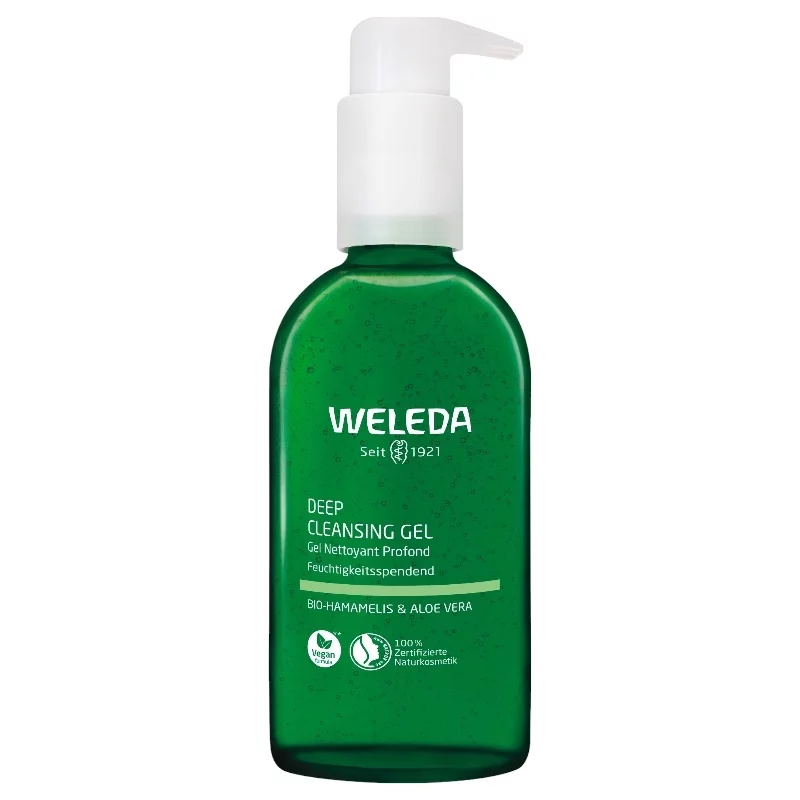 Gel nettoyant profond BIO hamamélis & aloe vera - 50ml - Weleda