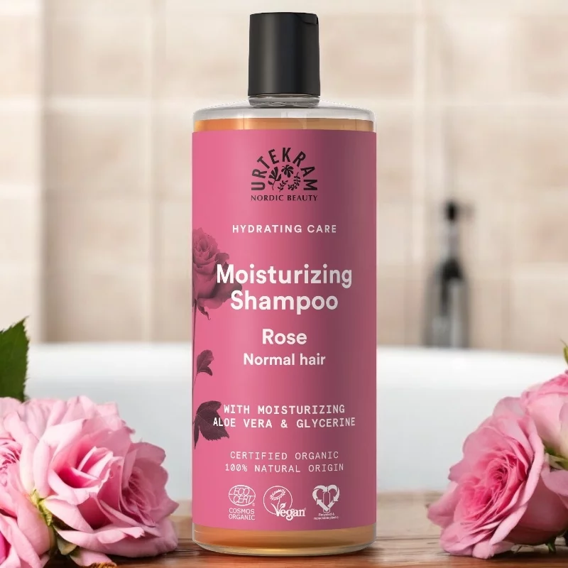 Shampoo für normales Haar Rose BIO - 500ml - Urtekram