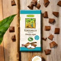 Chocolat végan au lait de coco BIO - 80g - Rapunzel