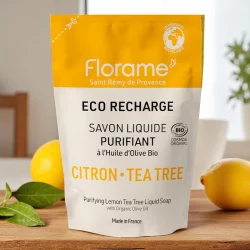 Recharge savon liquide BIO citron & tea tree - 470ml - Florame