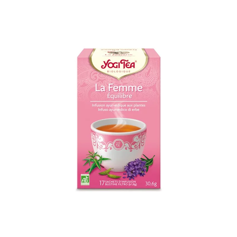Infusion framboisier & verveine BIO La Femme Equilibre Yogi Tea