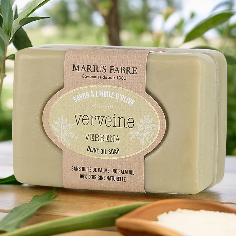 Savonnette à l'huile d'olive & à la verveine - 100g - Marius Fabre