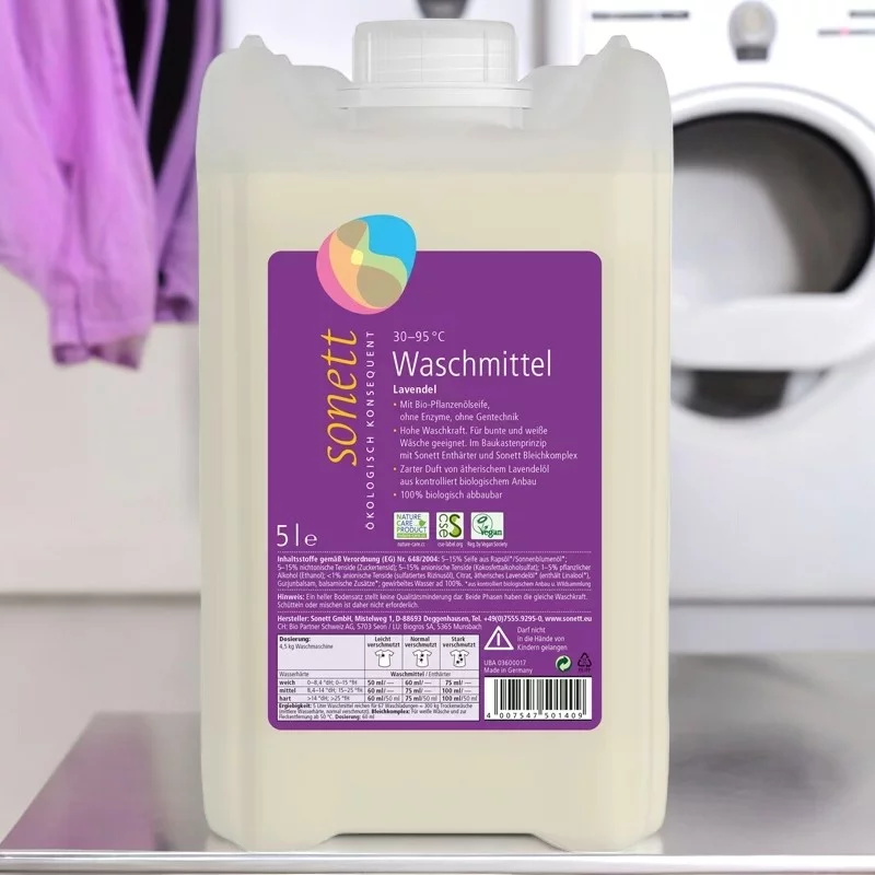 Lessive liquide écologique lavande - 5l - Sonett﻿